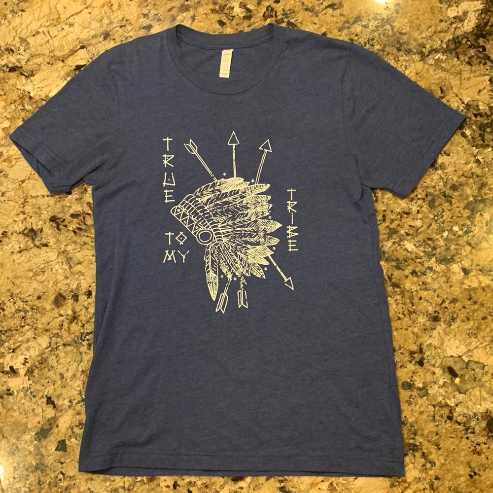 True To My Tribe - Small Navy T-shirt